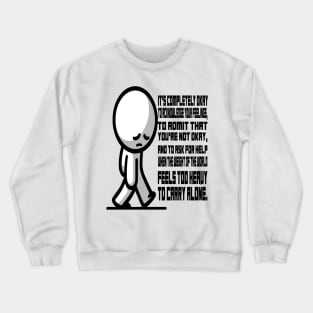 Solace in Solitude: Mind Body Balance Crewneck Sweatshirt